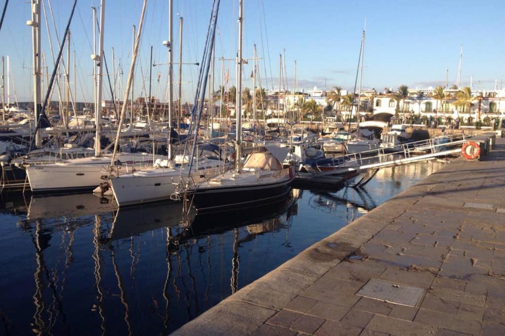 Schoene Wohnung Direkt Am Meer Mit Meerblick, Wlan Puerto De Mogan Exterior foto