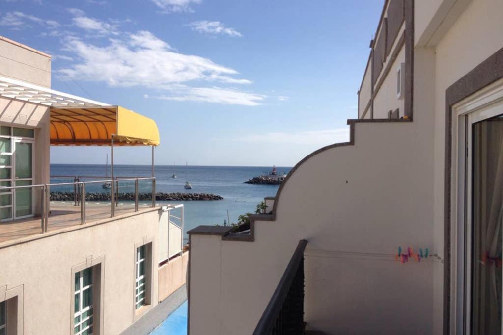Schoene Wohnung Direkt Am Meer Mit Meerblick, Wlan Puerto De Mogan Exterior foto