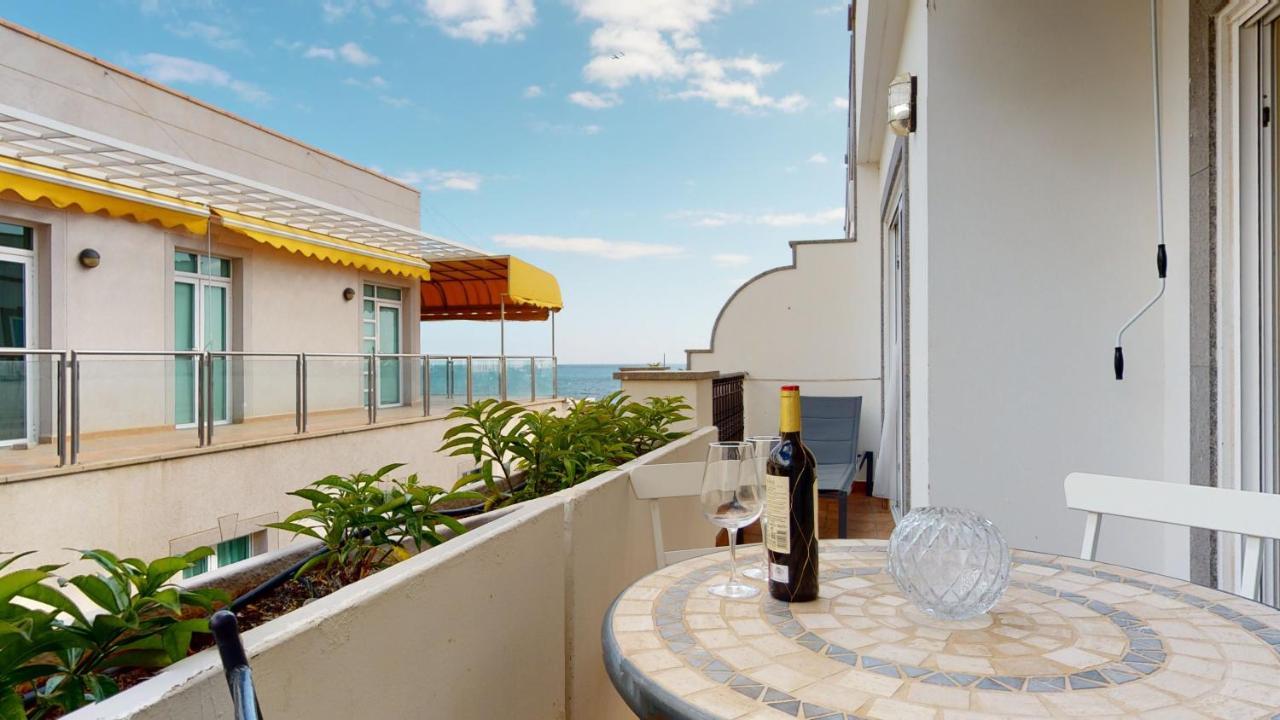 Schoene Wohnung Direkt Am Meer Mit Meerblick, Wlan Puerto De Mogan Exterior foto